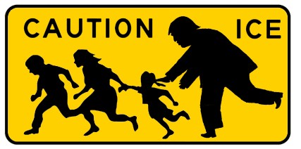 Alison Farrel backwards CAUTION ICE